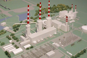 Modellbau Roemer Modellfoto Gaskraftwerk Irsching